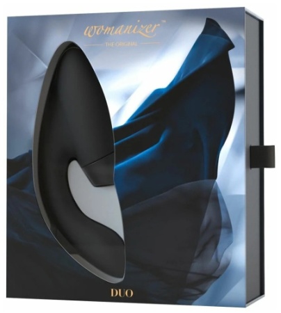 Womanizer Duo 2 – вибратор для точки G и вакуумно-волновой стимулятор клитора черный